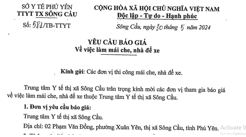 Yêu cầu báo giá làm mái che, nhà để xe